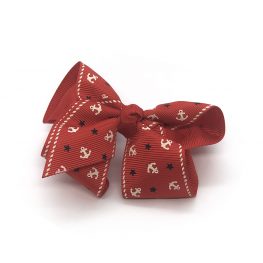 ahoy-mate-childrens-kids-hair-bows-clip-red-1