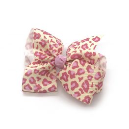 leopard-print-childrens-kids-hair-bows-clip-fuchsia-1