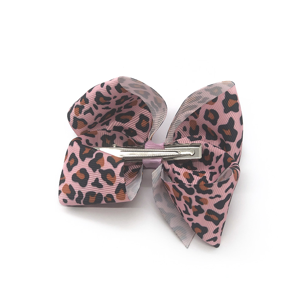 leopard-print-childrens-kids-hair-bows-clip-pink-1