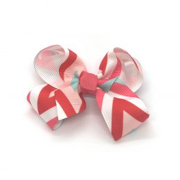 multi-coloured-childrens-kids-ribbon-hair-bows-clip-coral-1