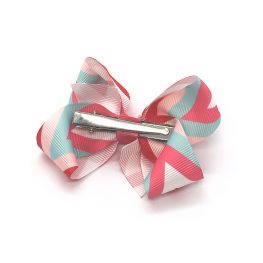 multi-coloured-childrens-kids-ribbon-hair-bows-clip-coral-1