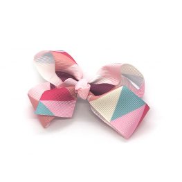 multi-coloured-childrens-kids-ribbon-hair-bows-clip-light-pink-1