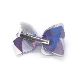 multi-coloured-childrens-kids-ribbon-hair-bows-clip-light-purple-1a