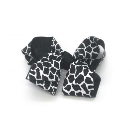 posh-in-prints-childrens-kids-hair-bows-clip-black-1a