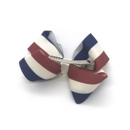 pretty-in-stripes-maroon-and-blue-childrens-kids-hair-bow-clip-1a