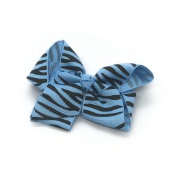 zebra-striped-childrens-kids-hair-bows-clip-blue-1