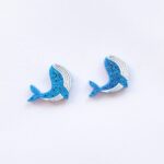 Joy With Jo Reviews cute whale stud earrings 1a