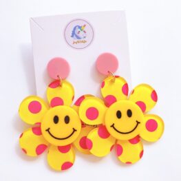 just-smile-and-be-happy-floral-earrings-yellow-1