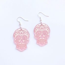 mirror-skull-halloween-earrings-pink-1