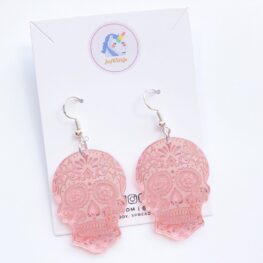 mirror-skull-halloween-earrings-pink-1