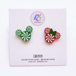Joy With Jo Reviews mickey and minnie candy cane christmas earrings studs 1