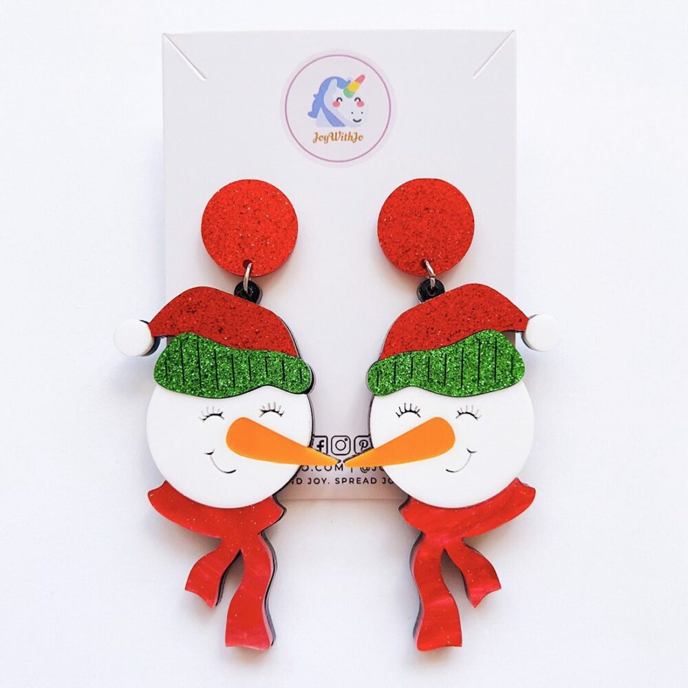 worth-melting-for-snowman-christmas-earrings-1