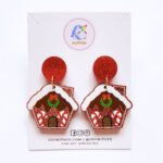 Joy With Jo Reviews gingerbread house christmas dangle earrings 1