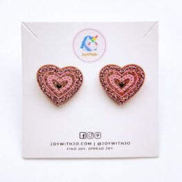 glittery-love-heart-valentines-day-stud-earrings-brown-1a