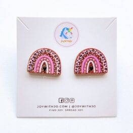 glittery-rainbow-of-love-valentines-day-stud-earrings-brown-1a