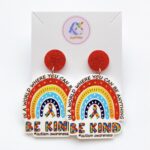 Joy With Jo Reviews be kind rainbow autism awareness earrings 1
