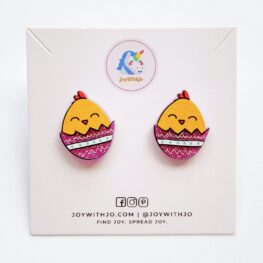 cute-studs-easter-egg-easter-chick-dangle-earrings-fuchsia-1
