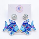 Joy With Jo Reviews the rainbow fish earrings 1