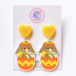 yellow-striped-egg-easter-bunny-dangle-earrings-1a