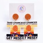 Joy With Jo Reviews take chances get messy inspirational earrings