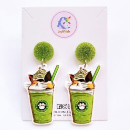 green-tea-matcha-catpuccino-coffee-earrings-1