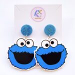 Joy With Jo Reviews sesame street cookie monster earrings