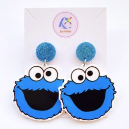 sesame-street-cookie-monster-earrings