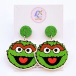 Joy With Jo Reviews sesame street oscar the grouch earrings