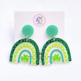 cute-lucky-clover-green-rainbow-earrings-1