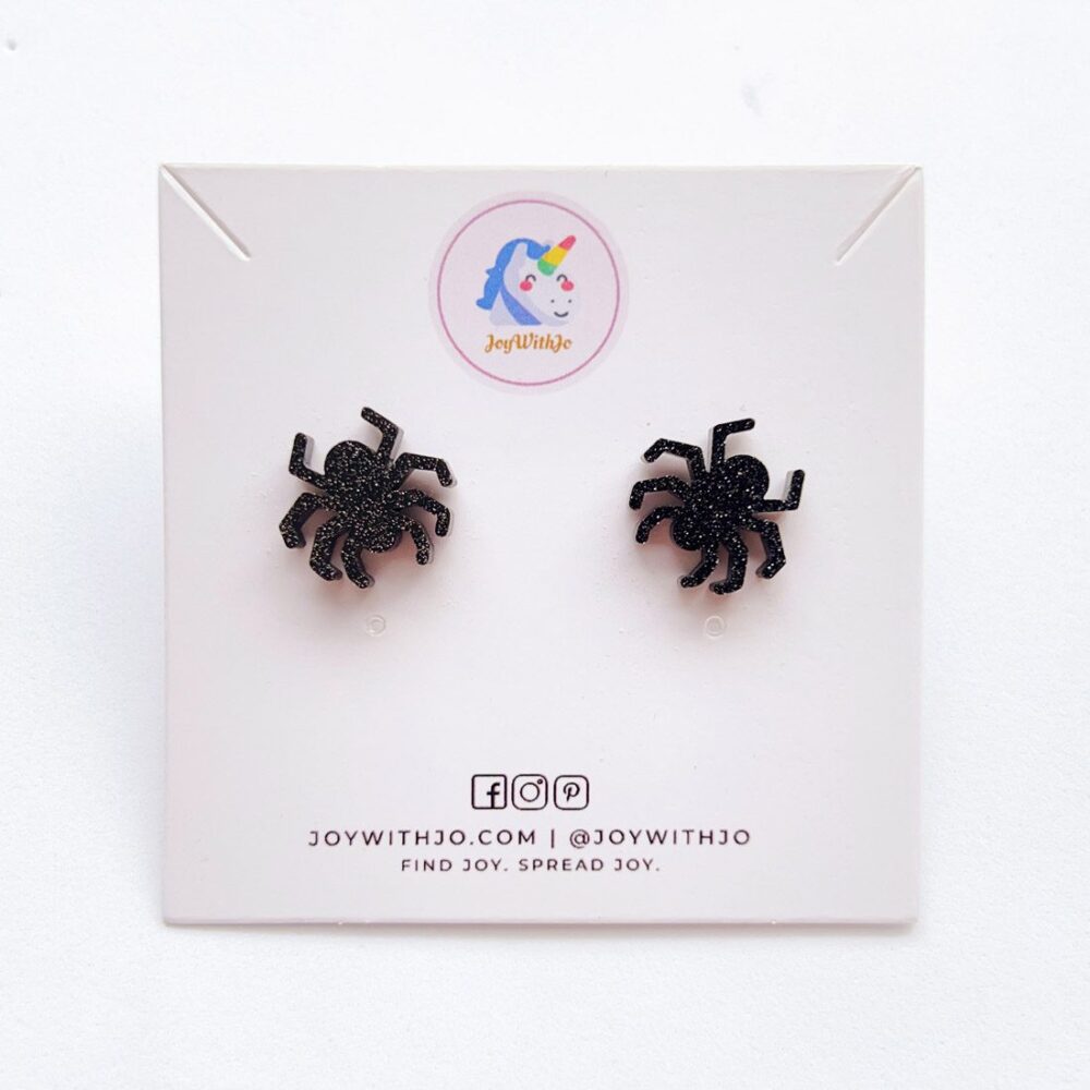 glitter-spider-stud-earrings-halloween-earrings