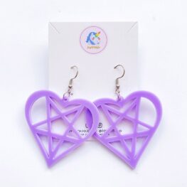 purple-love-heart-pentagram-earrings-2