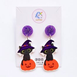 witch-cat-halloween-earrings
