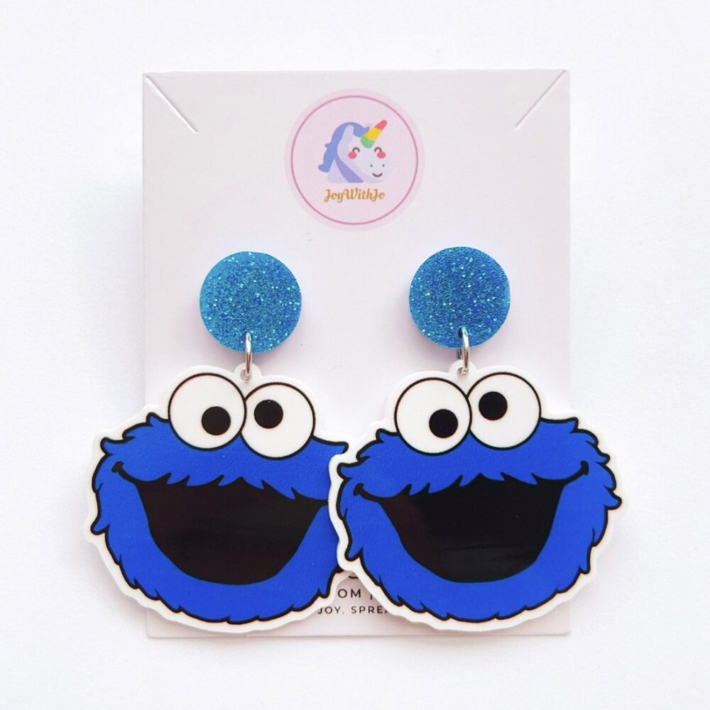 cookie-monster-earrings