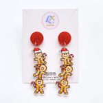 Joy With Jo Reviews cheeky trio of gingerbread man christmas earrings 1