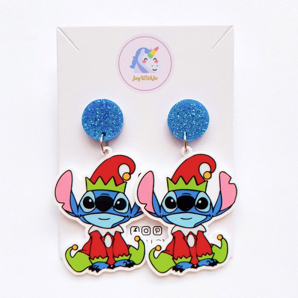 cute-little-elf-stitch-christmas-earrings