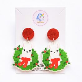 cute-llama-in-wreath-christmas-earrings-1