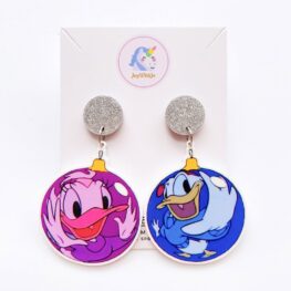 daisy-and-donald-duck-christmas-baubles-christmas-earrings-1