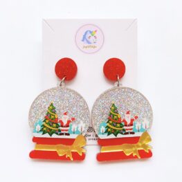 glittery-santa-snow-globe-christmas-earrings