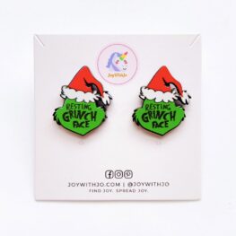 resting-grinch-face-christmas-earrings