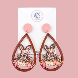 leopard-print-floral-bunny-easter-earrings