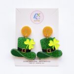 Joy With Jo Reviews lucky hat st patricks day earrings