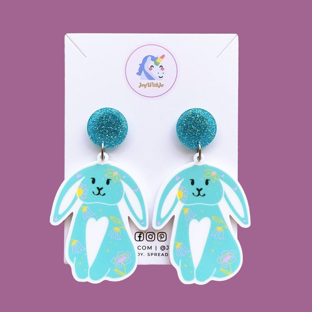 one-cute-bunny-easter-earrings-teal
