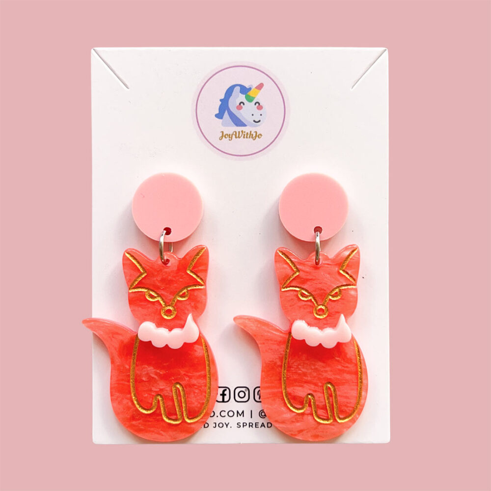acrylic-earrings-cute-whimsical-fox-earrings