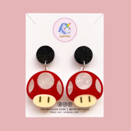 acrylic-earrings-mushroom-toadstool-earrings