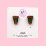 Joy With Jo Reviews cute coffee stud earrings