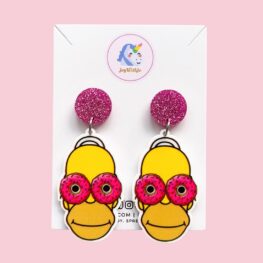 doughnut-eyes-homer-simpson-earrings