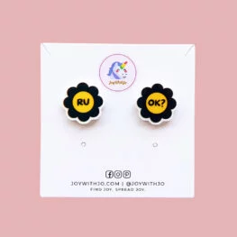 cute-floral-r-u-ok-stud-earrings