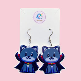 count-cat-cula-dracula-halloween-earrings