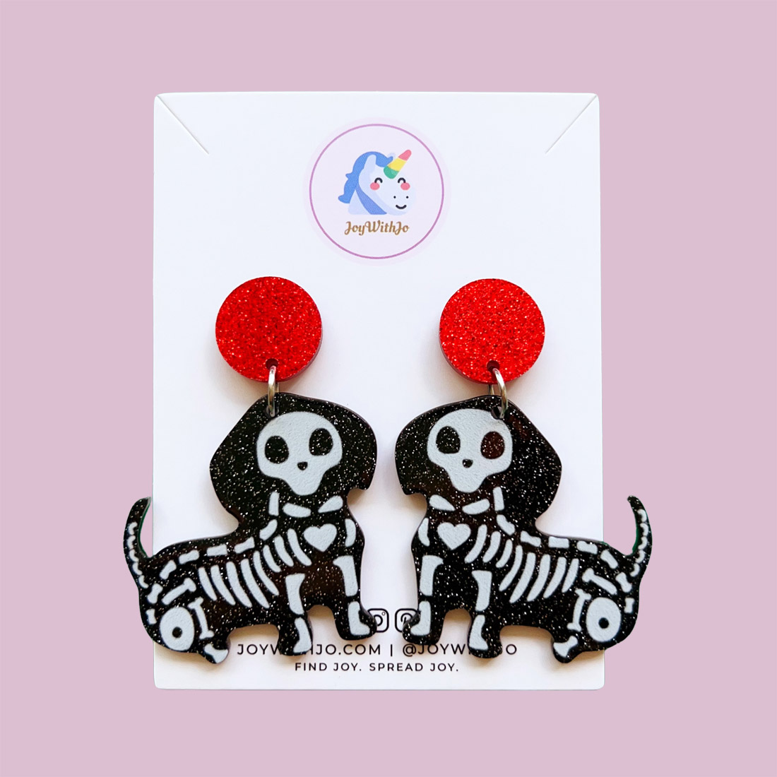 cute-black-and-white-dog-halloween-earrings cute-black-and-white-dog-halloween-earrings