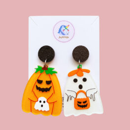 cute-glitter-mismatched-ghost-pumpkin-halloween-earrings